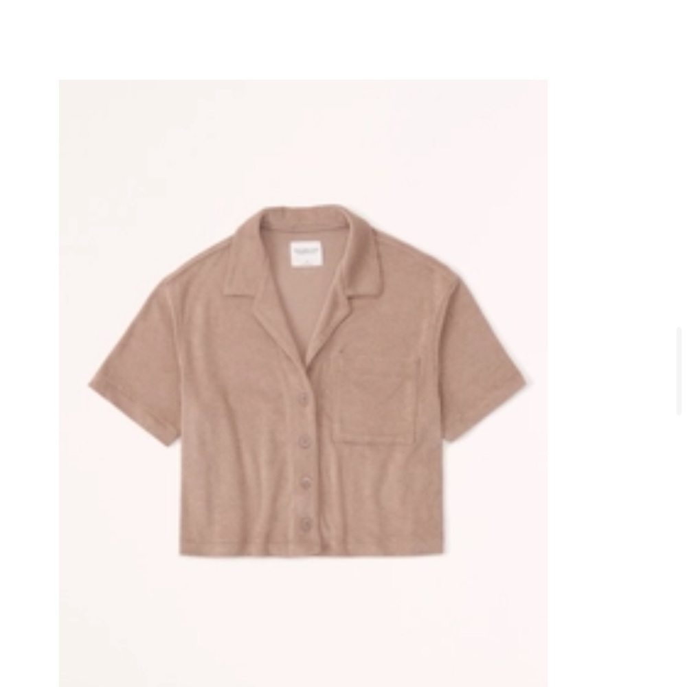 Abercrombie & Fitch Towel Terry Button-Through Shirt